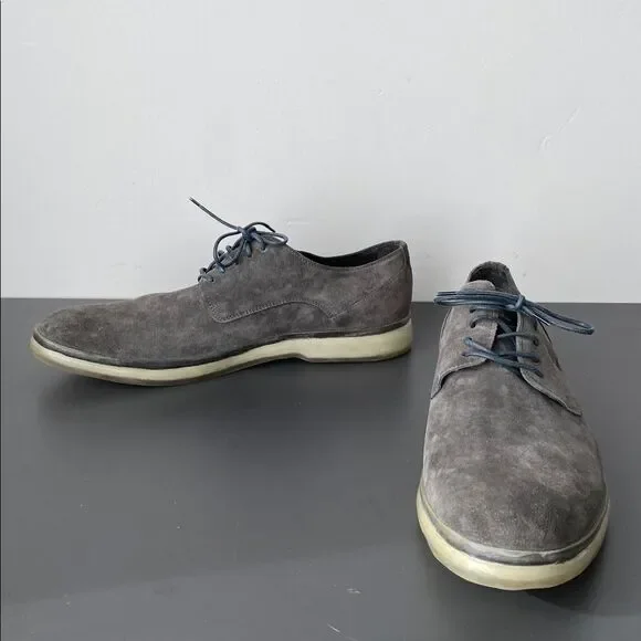 Untamed Street Gray Suede Men's Shoes 44 (US 10) Made in Italy Street Business - Picture 2 of 13